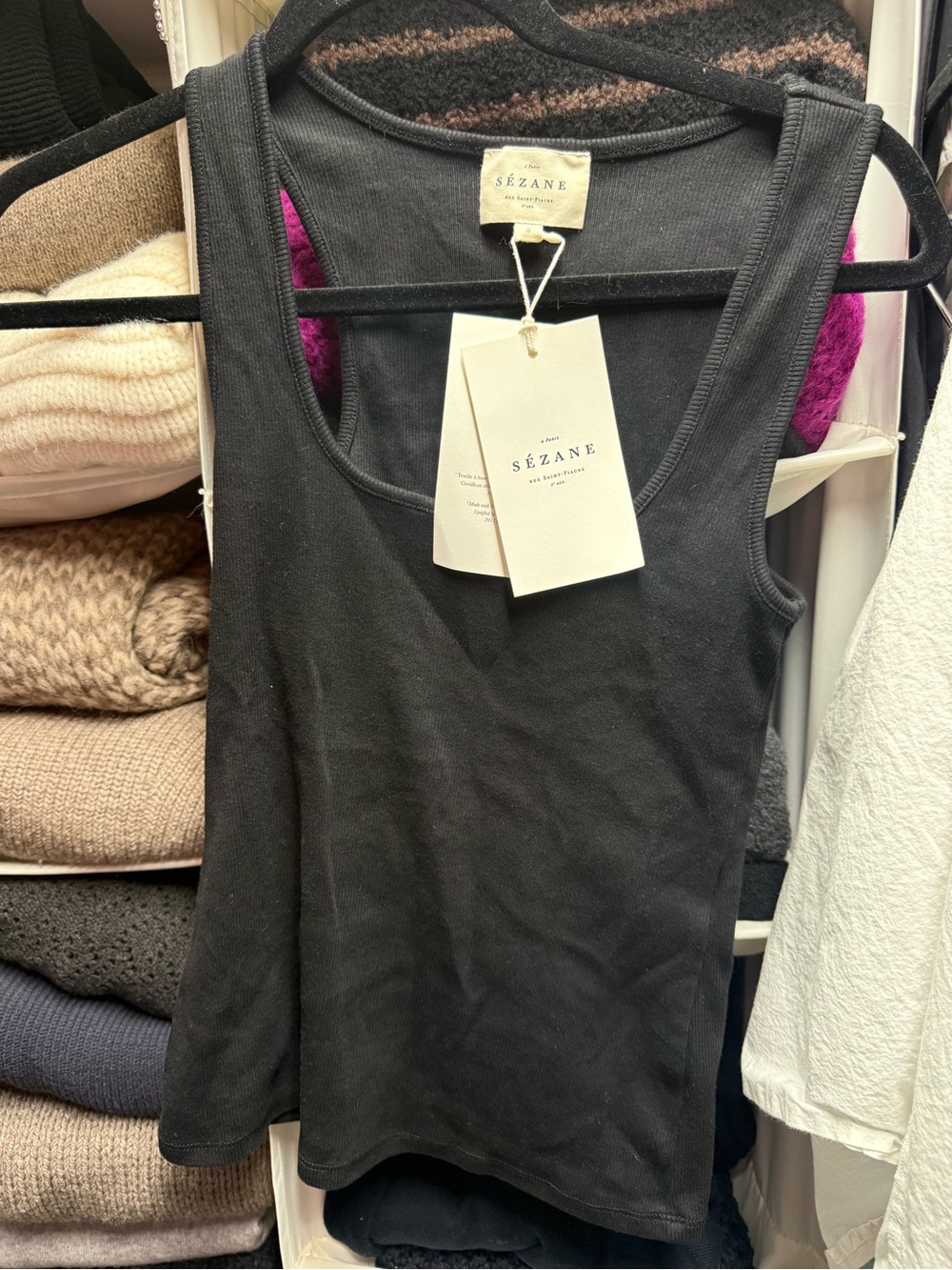 Sezane Juan tank top NWT